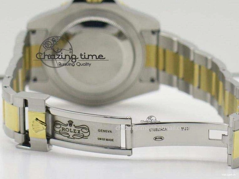 Black A2836 LN YG Submariner SS Bracelet Markers on Dial Diamonds 116613 0418